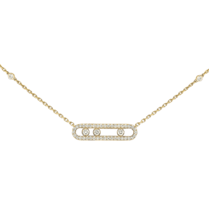Messika Baby Move Pavé Yellow Gold Diamond Necklace