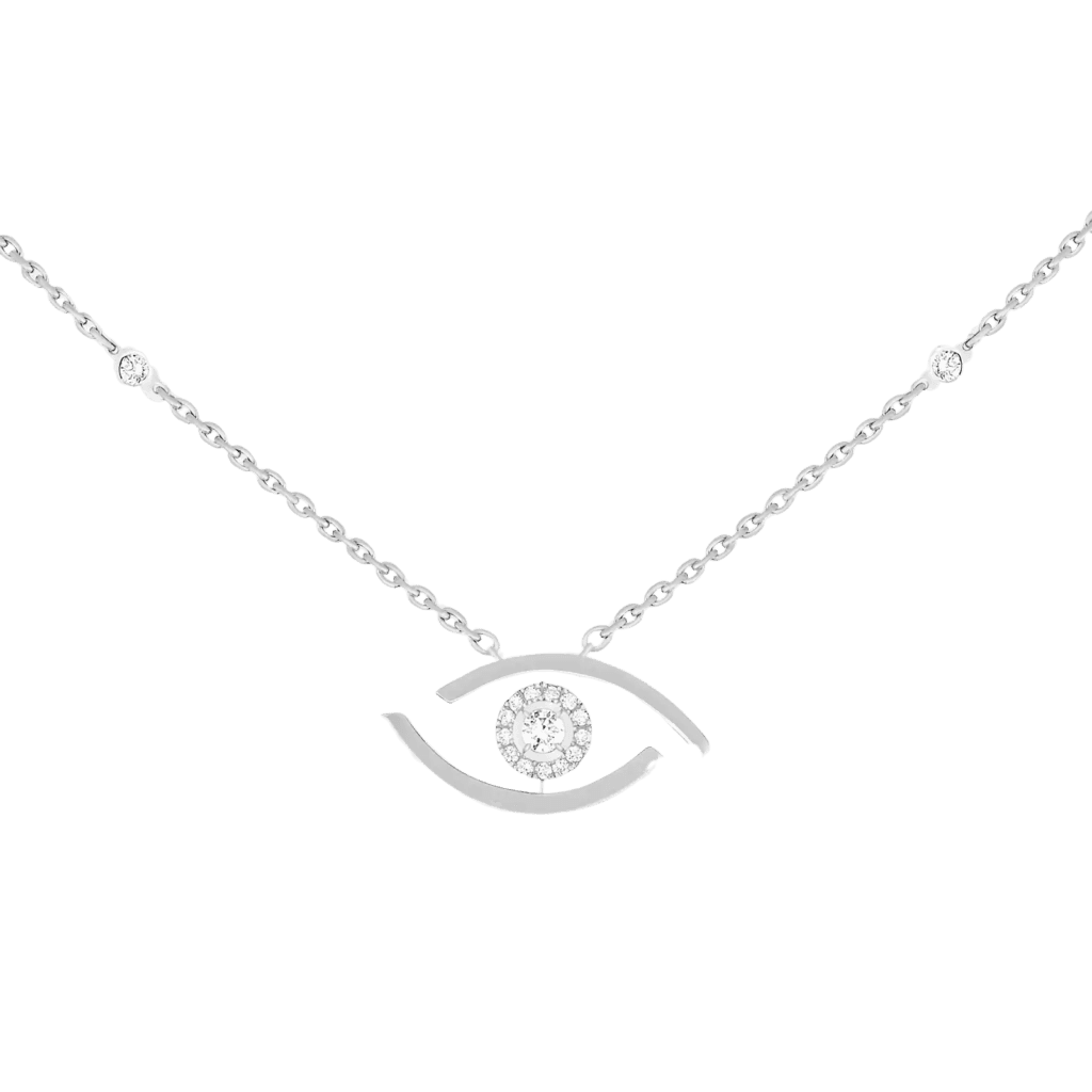 Lucky Eye White Gold Diamond Necklace