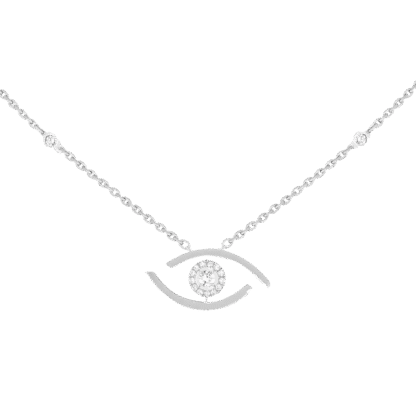 Lucky Eye White Gold Diamond Necklace