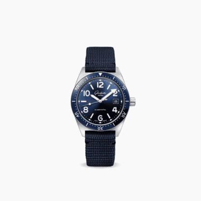 Glashütte Original SeaQ Men's Watch 39.5mm, Blue Dial, Blue Nylon Strap