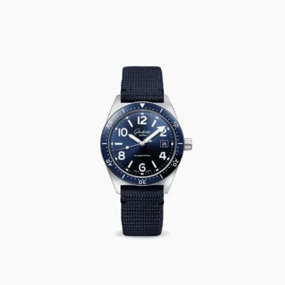 Glashütte Original SeaQ Men's Watch 39.5mm, Blue Dial, Blue Nylon Strap