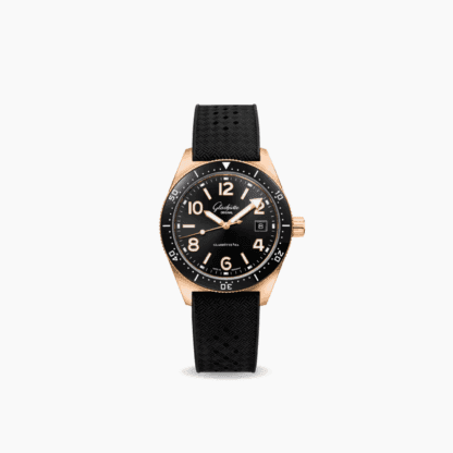 Glashutte Original SeaQ 39.5mm Red Gold Diver's Watch with Black Dial