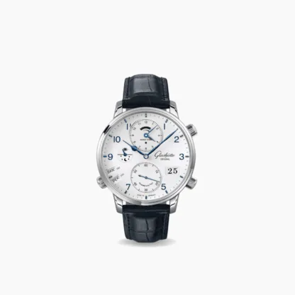 Glashütte Original Senator Cosmopolite 44mm, White Matte Lacquered Dial