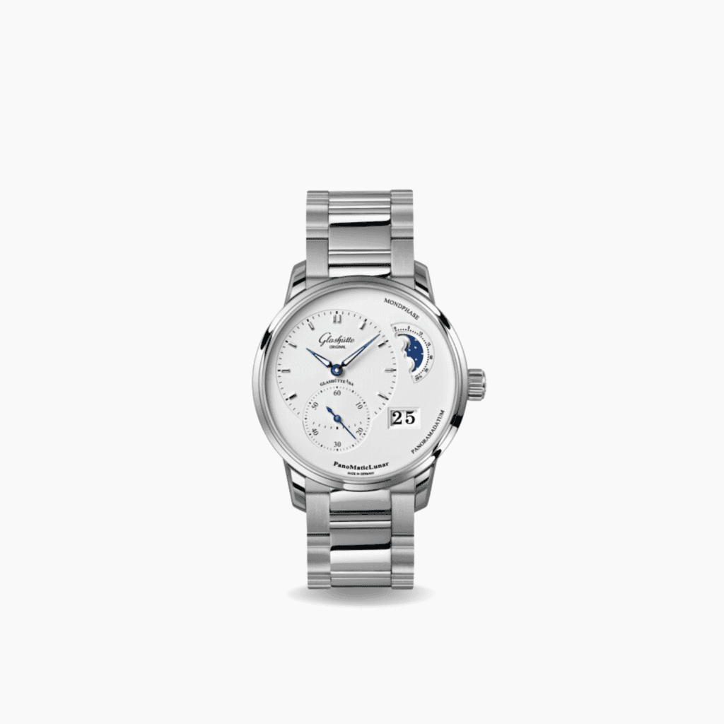Glashütte Original PanoMaticLunar Watch 40mm, Stainless Steel Bracelet