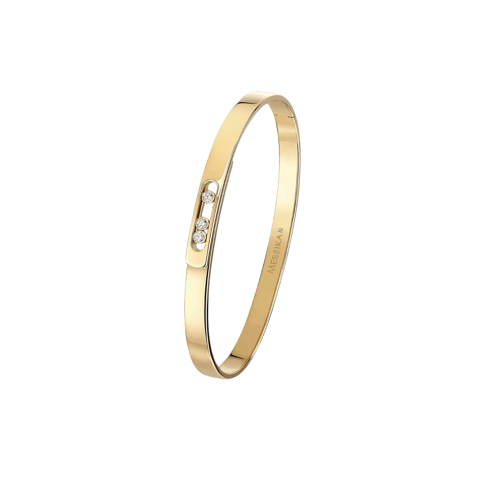 Messika Move Noa Yellow Gold & Diamond Bangle Bracelet