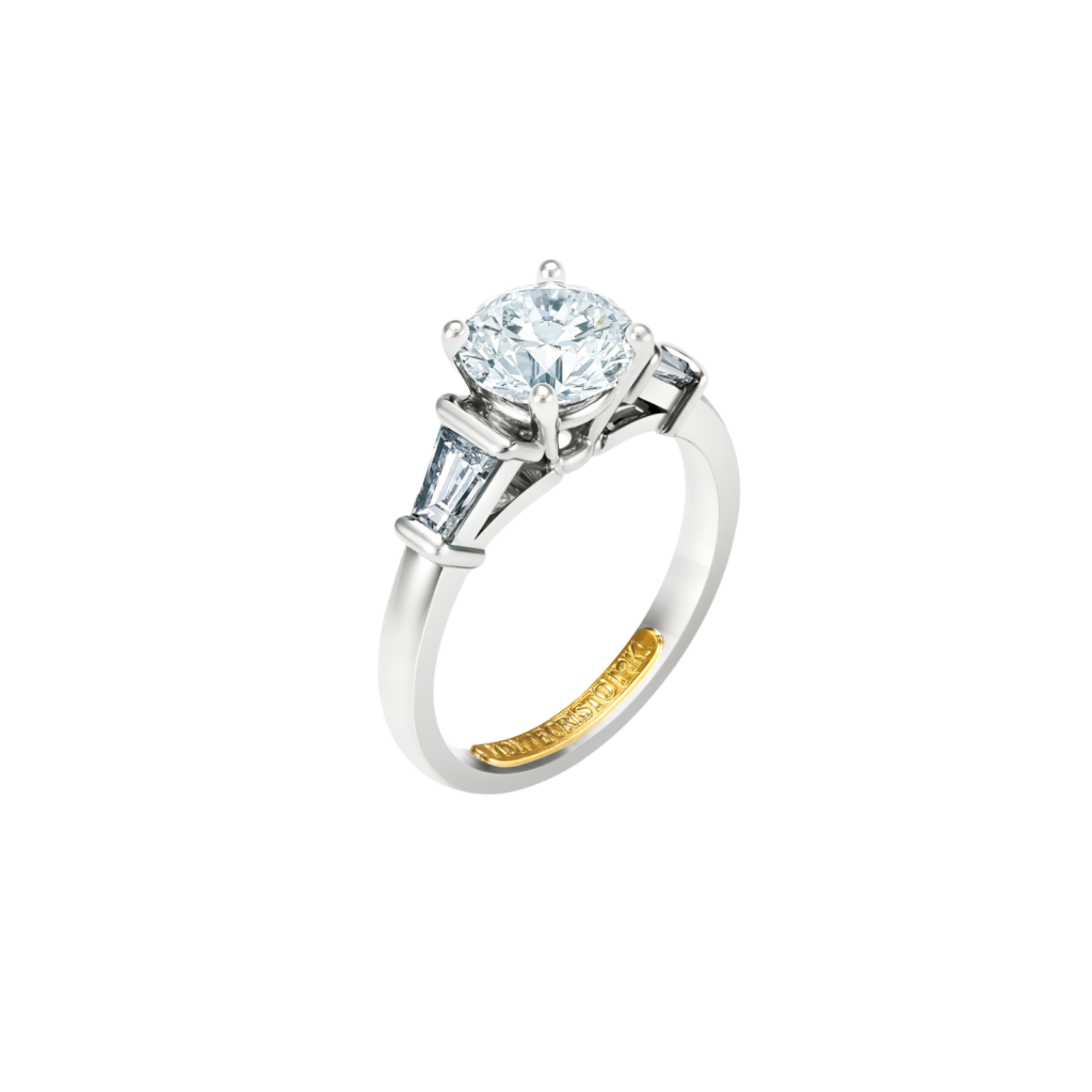 Montecristo Bridge Diamond Ring - 19K White Gold