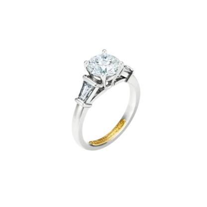 Montecristo Bridge Diamond Ring - 19K White Gold