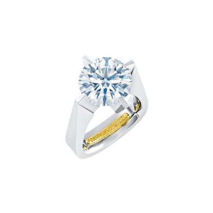 Montecristo Solitaire Diamond Ring- 19K White Gold