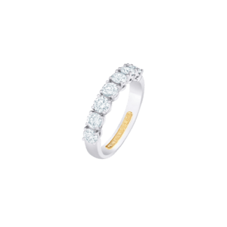 Montecristo 19K White Gold and Diamond Wedding Ring