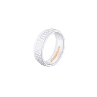 Montecristo "Bumpy Road" Wedding Band- 19K White Gold