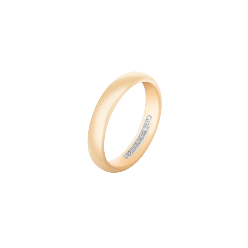 Montecristo Classic Wedding Band- 18K Yellow Gold