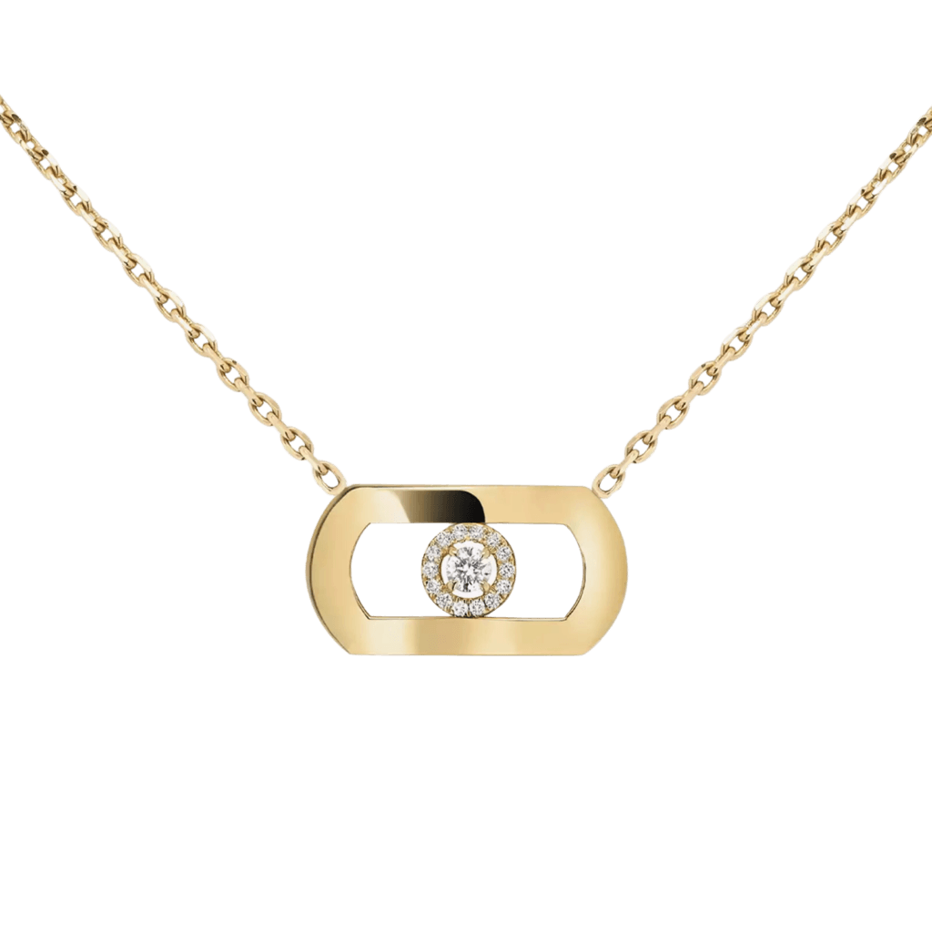 SO MOVE Yellow Gold Diamond Necklace