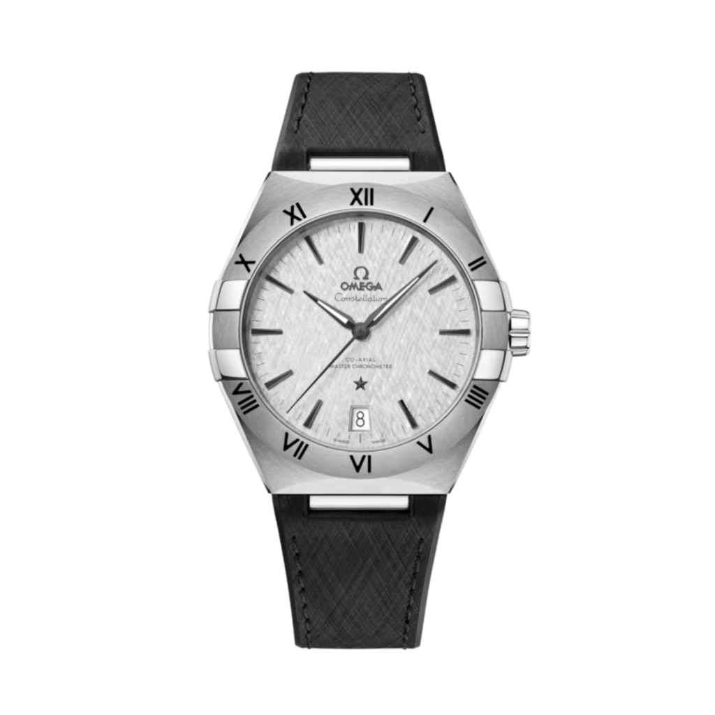 OMEGA Constellation 41 mm, steel on rubber strap
