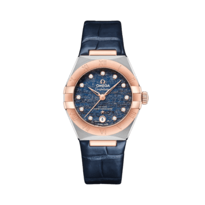 OMEGA Constellation 29 mm, steel - Sedna™ gold on leather strap