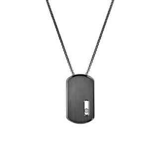 Messika Move Titanium Graphite & Diamond Necklace