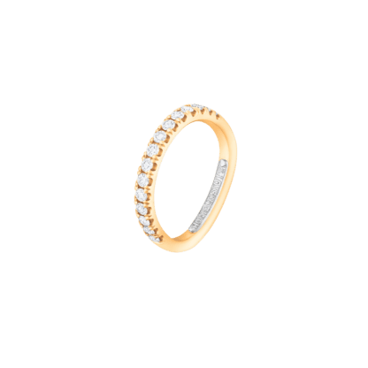 Montecristo Eternity U-Shape Diamond Ring in 18K Yellow Gold