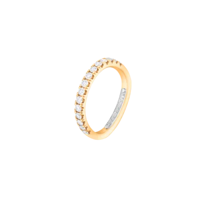 Montecristo Eternity U-Shape Diamond Ring in 18K Yellow Gold