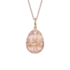 Fabergé Heritage Pink Guilloché Enamel Egg Pendant