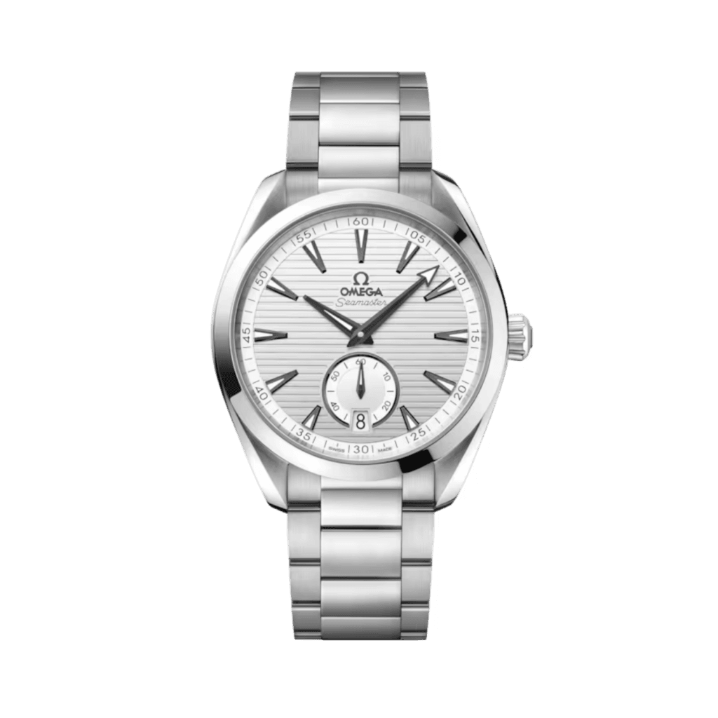 Seamaster Aqua Terra Watch 41mm, "Teak" Patterned Silvery Dial