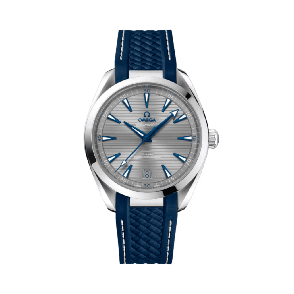 OMEGA Seamaster Aqua Terra 150M 41 mm, steel on blue rubber strap
