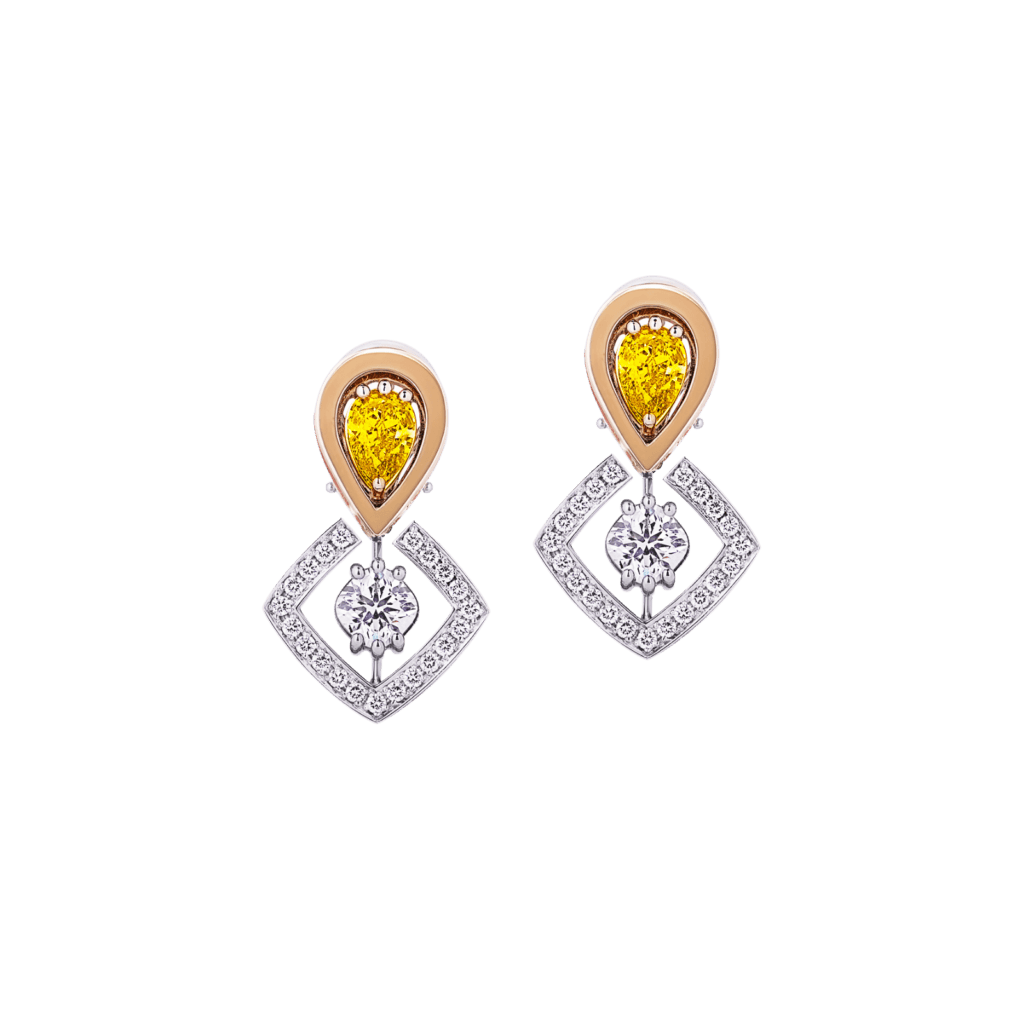 Montecristo Yellow & White Diamonds Earrings