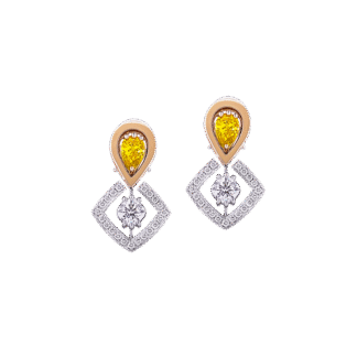 Montecristo Yellow & White Diamonds Earrings