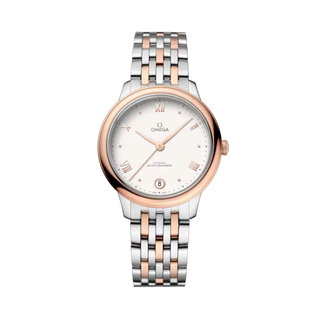 OMEGA De Ville Prestige 34mm Watch with Steel & Sedna™ Gold