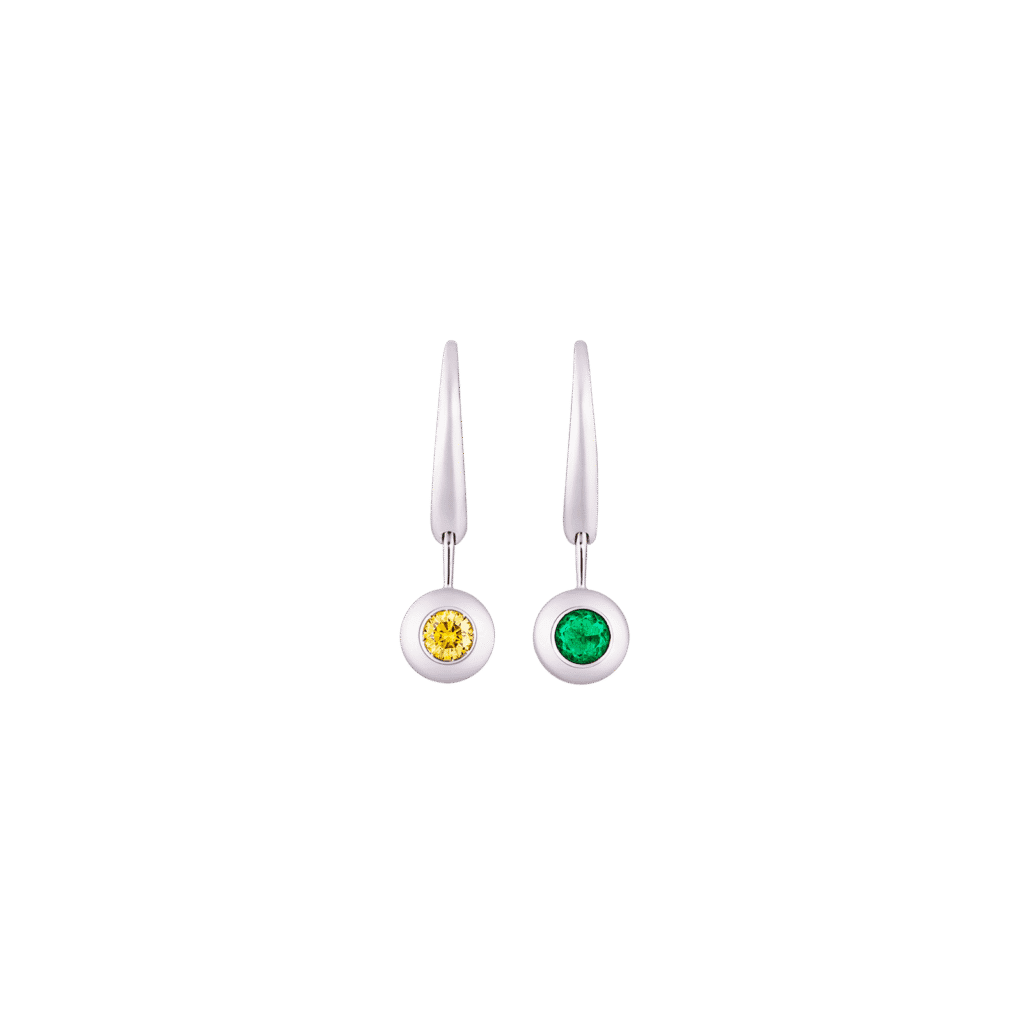 Montecristo Gioia Emerald & Yellow Diamond Earrings