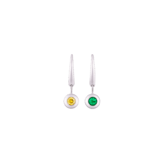 Montecristo Gioia Emerald & Yellow Diamond Earrings