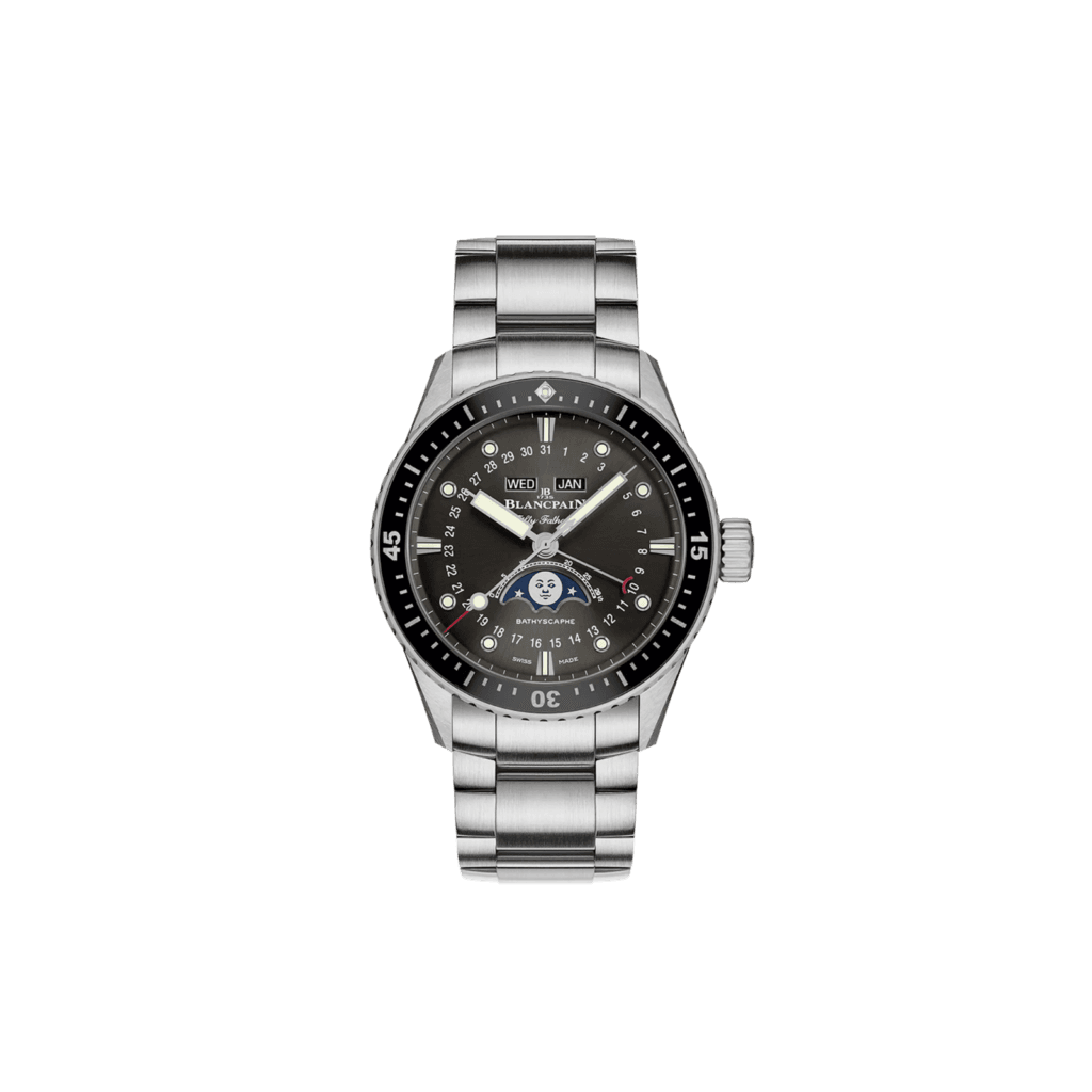 Fifty Fathoms Bathyscaphe Quantième Complet Phases de Lune 43mm