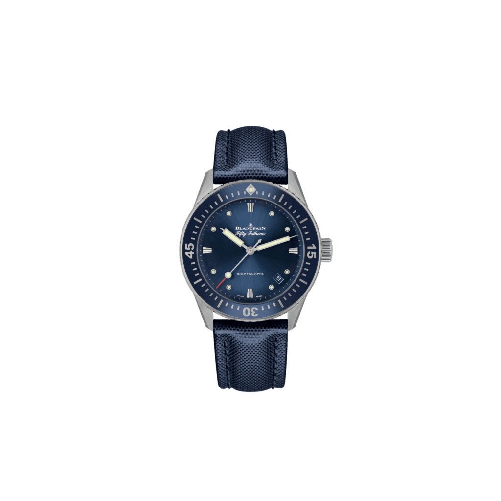 Blancpain Fifty Fathoms Bathyscaphe 38 mm, Blue Dial