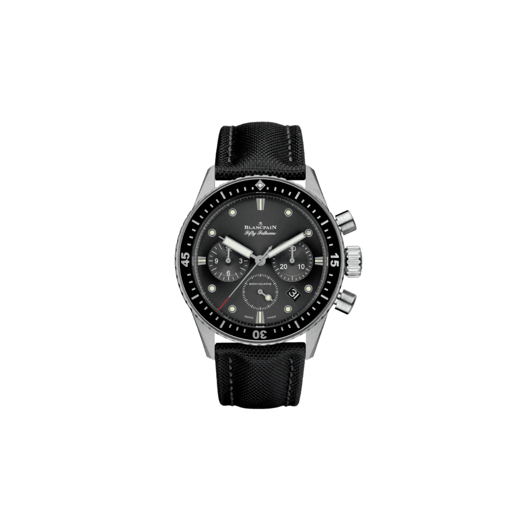 Blancpain Bathyscaphe Chronographe Flyback 43mm, Black Dial