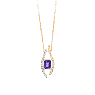Montecristo Ballerina Purple Sapphire Pendant