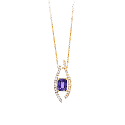 Montecristo Ballerina Purple Sapphire Pendant