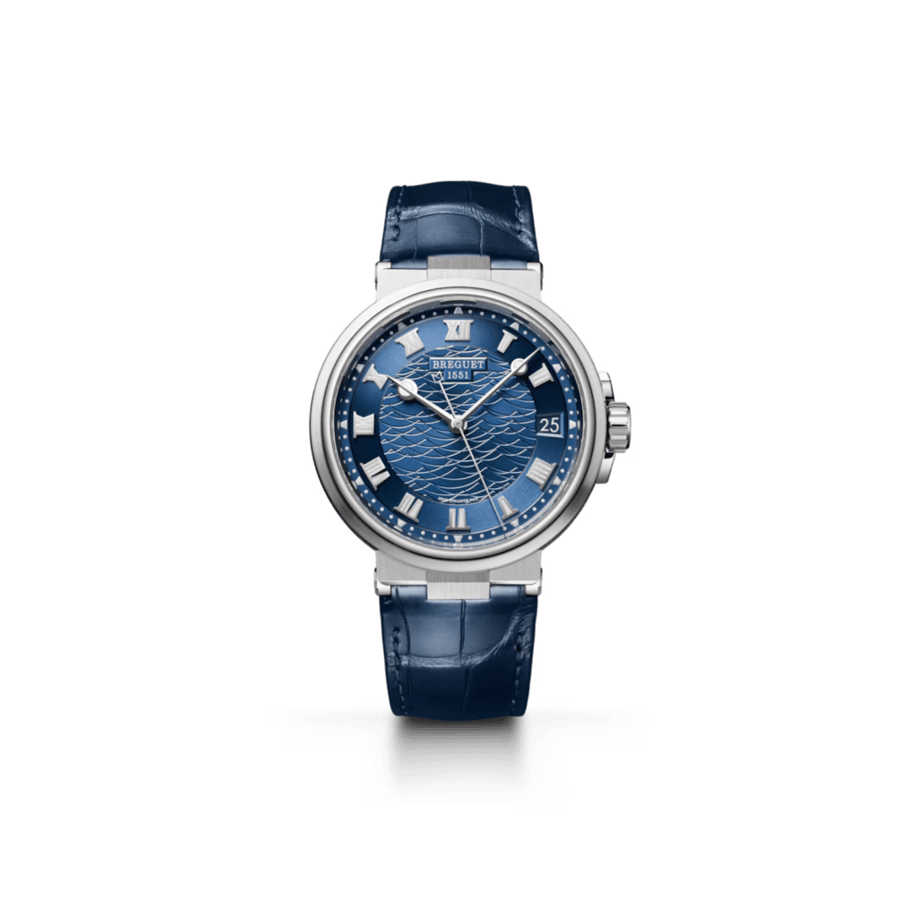 Breguet Marine 5517, 40mm, 18K White Gold, Blue dial watch