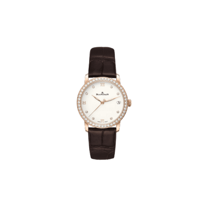 Blancpain Villeret Women Date 33.2mm, 18K Rose Gold