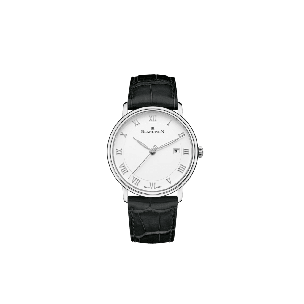 Villeret Ultraplate 40mm, Black Leather Strap