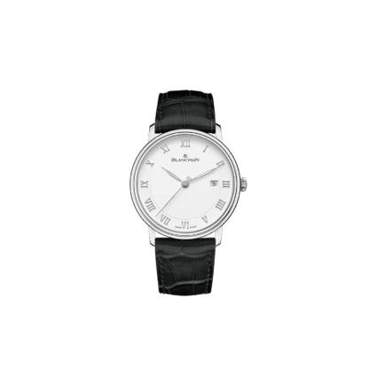 Villeret Ultraplate 40mm, Black Leather Strap