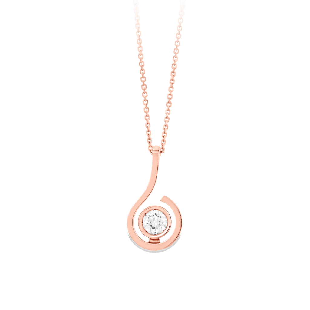 Montecristo Tu Sei Diamond Pendant in 18K Rose Gold