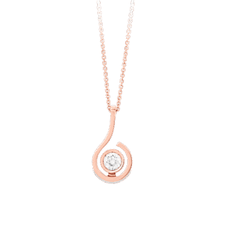 Montecristo Tu Sei Diamond Pendant in 18K Rose Gold