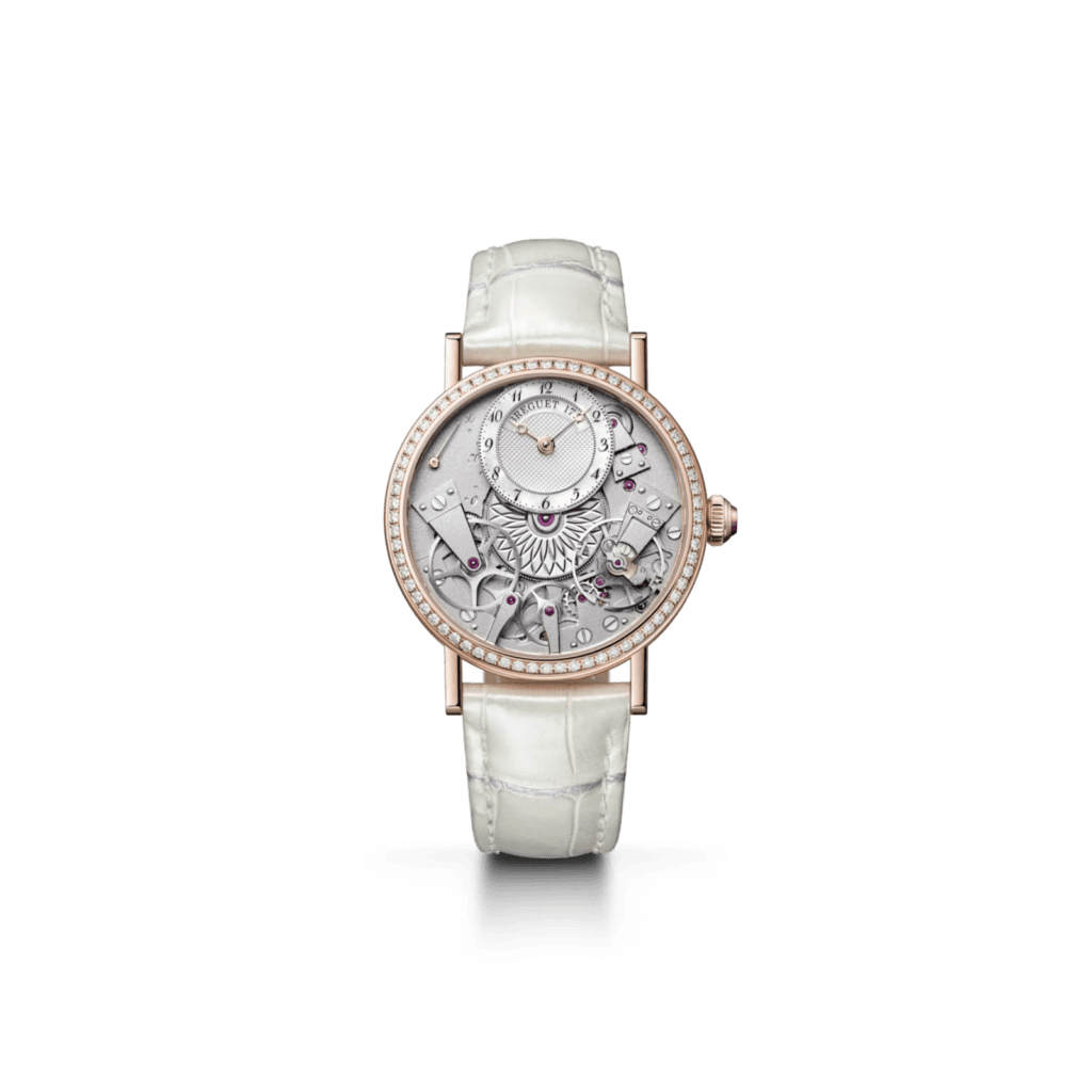 Breguet Traditional Dame Diamond Watch 37mm, Skeleton Dial