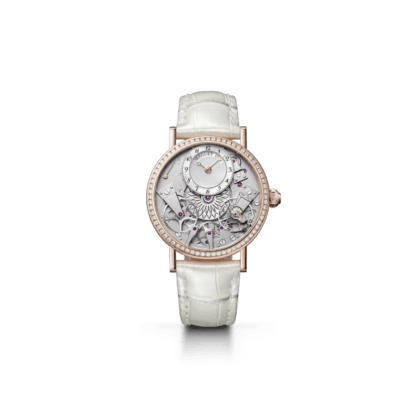 Breguet Traditional Dame Diamond Watch 37mm, Skeleton Dial