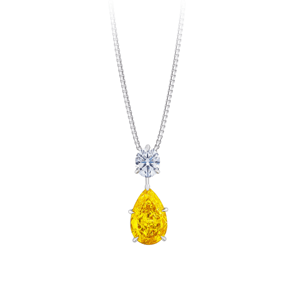 Montecristo Fancy Yellow Diamond Pendant