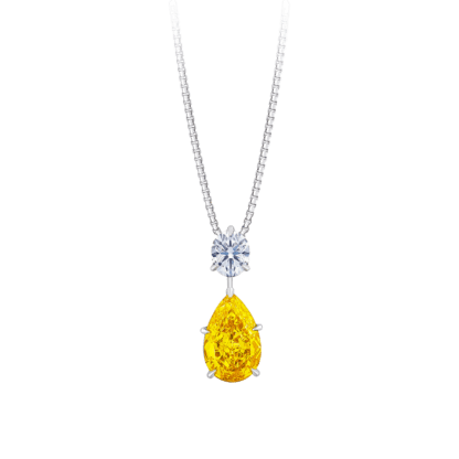 Montecristo Fancy Yellow Diamond Pendant