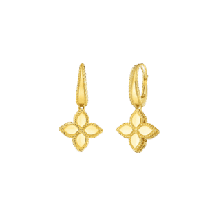 Roberto Coin Princess Flower Medium Flower Drop Earrings 7771972AYER0