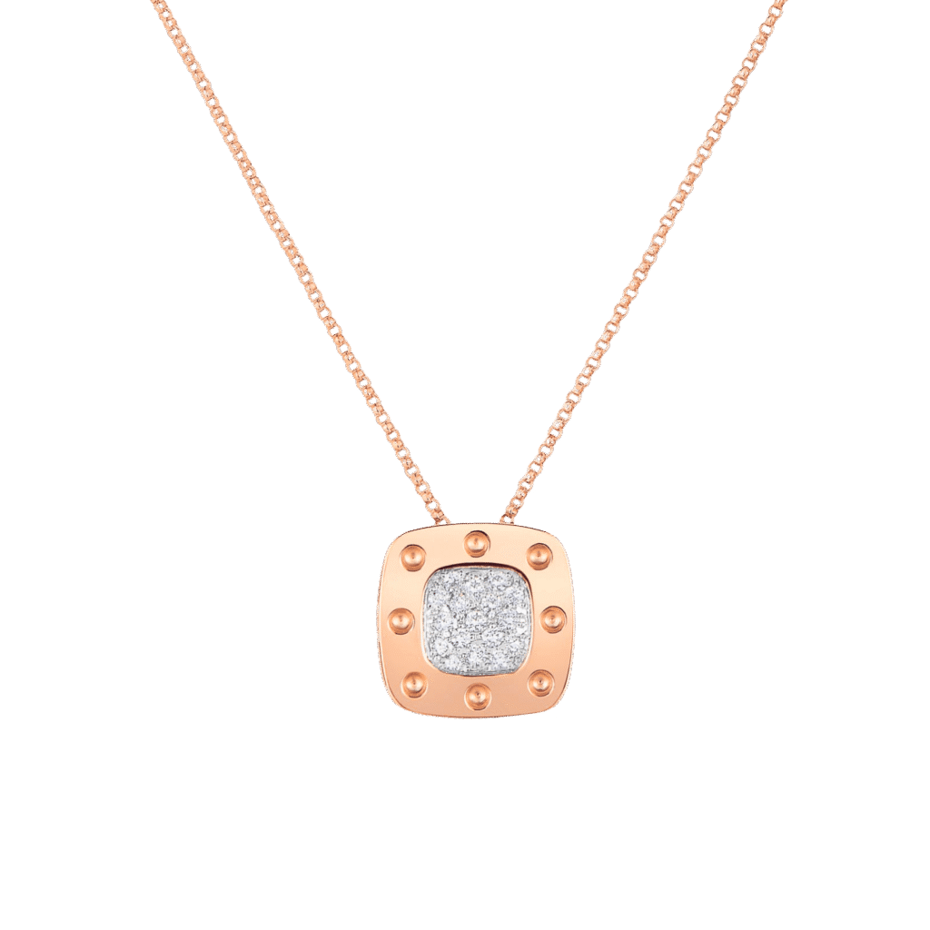 Roberto Coin Pois Moi Rose Gold & Diamond Pendant Necklace