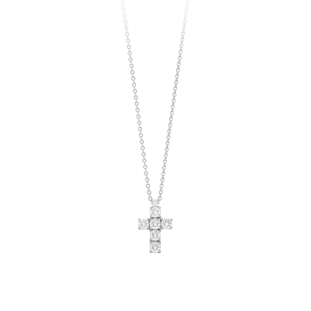 Montecristo 4 Point Pave Cross Diamond Pendant