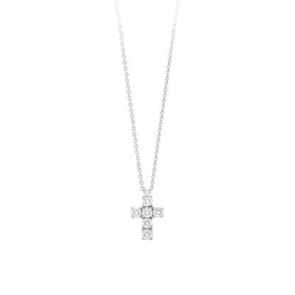Montecristo 4 Point Pave Cross Diamond Pendant