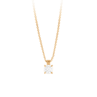 Montecristo Fiore Blossom White Diamond in 18K Yellow Gold Pendant