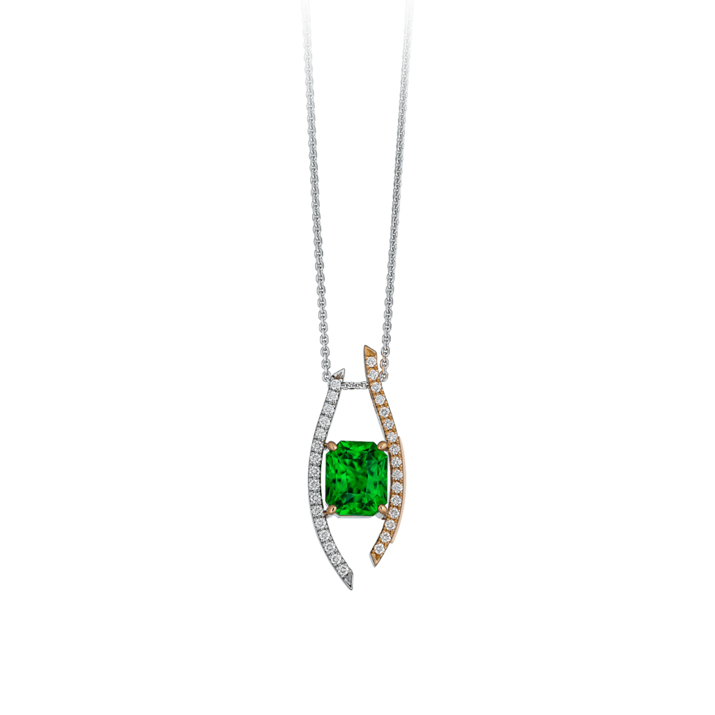 Montecristo Ballerina Emerald Diamond Pendant